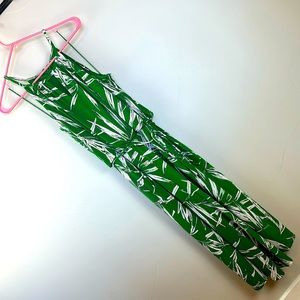 London Times Tropical Romper Size 6 with Pockets!